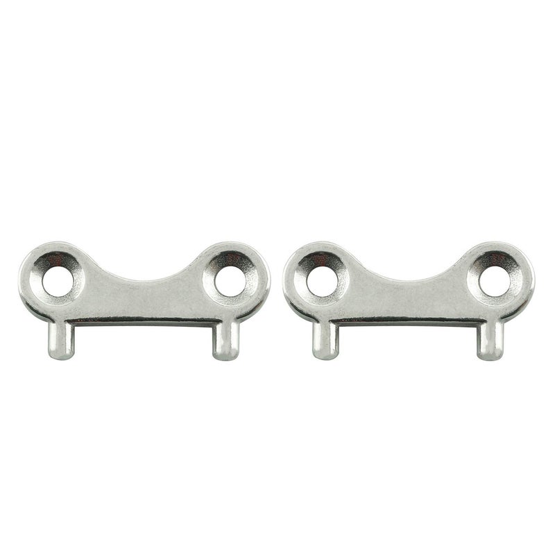 JCBIZ 2pcs Deck Fill Plate Key, 316 Stainless Steel Marine Boat Yacht Gas Water Fuel Tank Deck Fill Filler Spare Key Replacement Plate Tool - Image 1